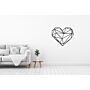 Metalen wanddecoratie Heart