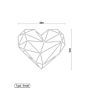 Metalen wanddecoratie Heart