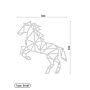 Metalen wanddecoratie Horse *OP=OP