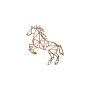 Cortenstaal wanddecoratie Horse