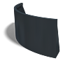 Gepoedercoat staal keerwand buitenbocht 1000x1000mm (hoogte 500mm)