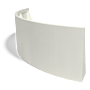 Gepoedercoat staal keerwand buitenbocht 1500x1500mm (hoogte 600mm)