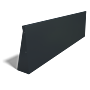 Gepoedercoat staal keerwand recht 2000mm (hoogte 600mm)