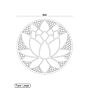 Metalen wanddecoratie Lotus Flower
