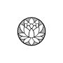 Metalen wanddecoratie Lotus Flower