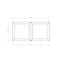Gepoedercoat staal plantenbak Miami special II 400