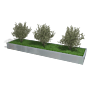 Verzinkt staal plantenbak Texas xxl 4800x1200