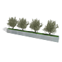 Verzinkt staal plantenbak Texas xxl 5000x400