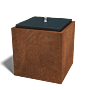 Cortenstaal waterornament 800x800x800
