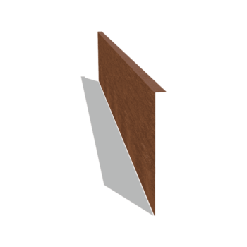 Cortenstaal kantopsluiting gezet 34 cm (lengte 240 cm)