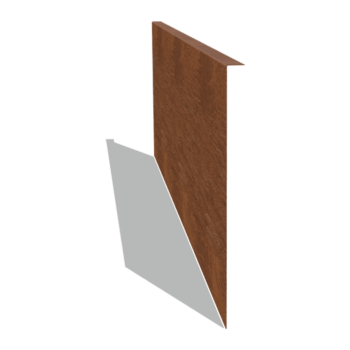 Cortenstaal kantopsluiting gezet 45 cm (lengte 150 cm)