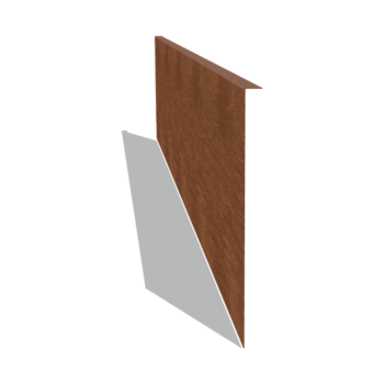 Cortenstaal kantopsluiting gezet 45 cm (lengte 240 cm)
