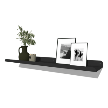 Gepoedercoat staal wandplank U-vorm 100 x 20 cm