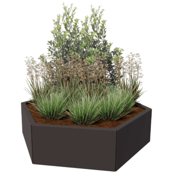 Gepoedercoat staal plantenbak Denver 60