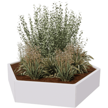 Gepoedercoat staal plantenbak Denver 80