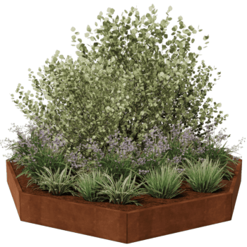 Cortenstaal plantenbak Chicago 120