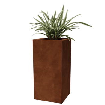 Cortenstaal plantenbak Miami 30 x 30 cm