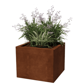 Cortenstaal plantenbak Miami 50 x 50 cm