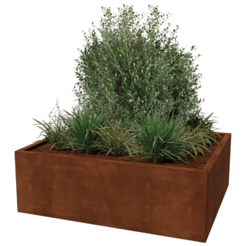 Cortenstaal plantenbak Texas 100 x 120 cm