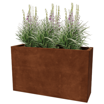 Cortenstaal plantenbak Texas 30 x 100 cm