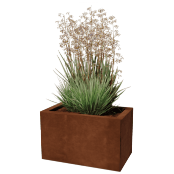 Cortenstaal plantenbak Texas 30 x 50 cm