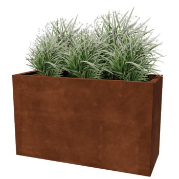 Cortenstaal plantenbak Texas 40 x 100 cm