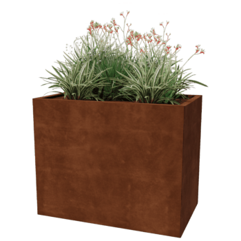 Cortenstaal plantenbak Texas 60 x 100 cm