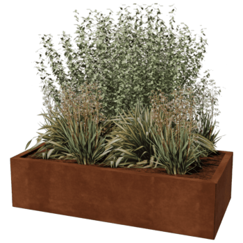 Cortenstaal plantenbak Texas 60 x 120 cm