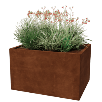 Cortenstaal plantenbak Texas 80 x 100 cm