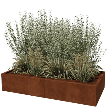 Cortenstaal plantenbak Texas xxl 160 x 80 cm