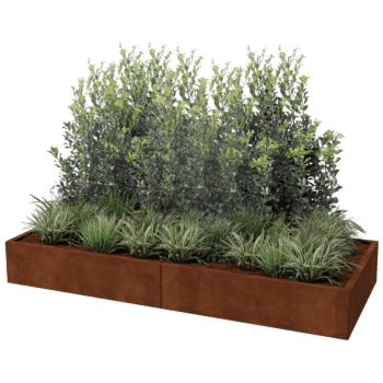 Cortenstaal plantenbak Texas xxl 240 x 100 cm