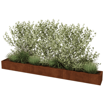 Cortenstaal plantenbak Texas xxl 360 x 40 cm