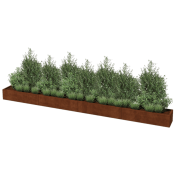 Cortenstaal plantenbak Texas xxl 480 x 40 cm