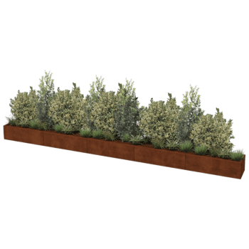 Cortenstaal plantenbak Texas xxl 500 x 40 cm