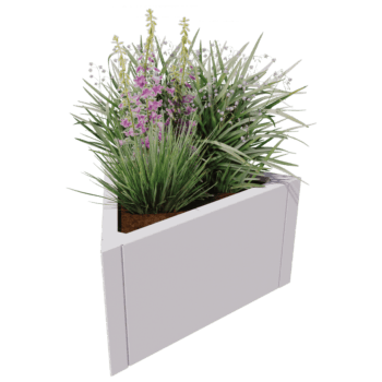 Gepoedercoat staal plantenbak Alaska gelijkzijdig 60 cm