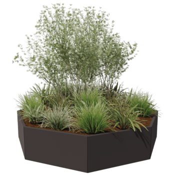 Gepoedercoat staal plantenbak Chicago 100
