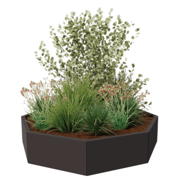 Gepoedercoat staal plantenbak Chicago 60
