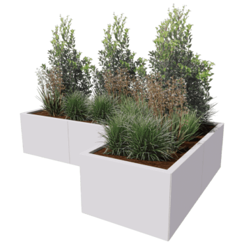 Gepoedercoat staal plantenbak Kansas 60