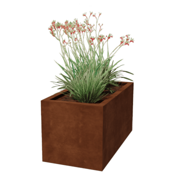 Cortenstaal gelaste plantenbak Montana 100 x 50 x 50 cm