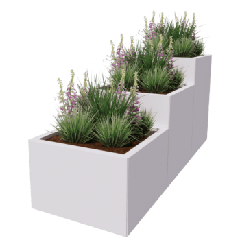 Gepoedercoat staal plantenbak Miami special III 60