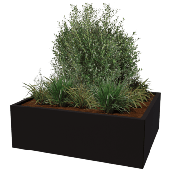Gepoedercoat staal plantenbak Texas 100 x 120 cm