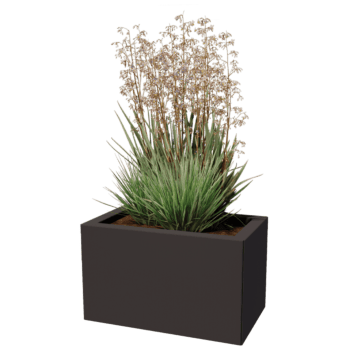 Gepoedercoat staal plantenbak Texas 30 x 50 cm