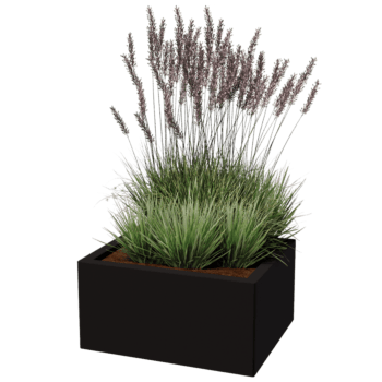 Gepoedercoat staal plantenbak Texas 50 x 60 cm