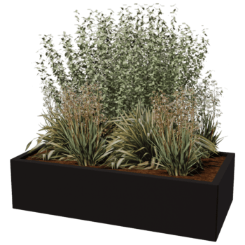 Gepoedercoat staal plantenbak Texas 60 x 120 cm