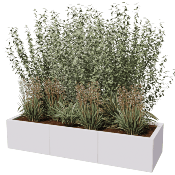 Gepoedercoat staal plantenbak Texas xxl 150 x 50 cm