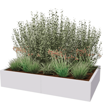 Gepoedercoat staal plantenbak Texas xxl 160 x 100 cm