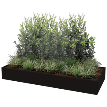 Gepoedercoat staal plantenbak Texas xxl 240 x 100 cm