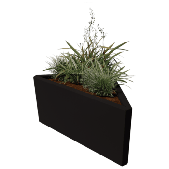Gepoedercoat staal plantenbak Alaska ongelijkzijdig 84 cm