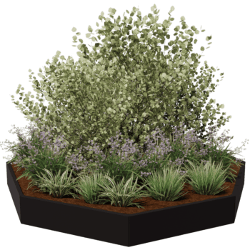 Gepoedercoat staal plantenbak Chicago 120