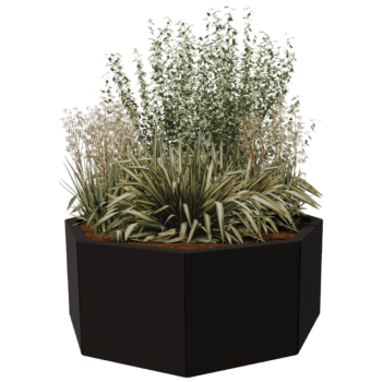Gepoedercoat staal plantenbak Chicago 40